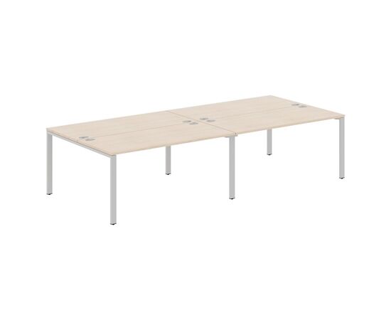 ИКСТЕН С60/XTEN S60 Стол 4-х местный 3200х1406х750 XS6WST 3214 Бук тиара/Алюминий, Основной цвет: Бук тиара/Алюминий, Ширина: 3200, Высота: 750, Глубина: 1406, Материал: ЛДСП, Вес: 116,5, Объем: 0,487, Бренд: ТАЙПИТ-МК ООО, Артикул для сайта: XS6WST 3214, изображение 2post-test