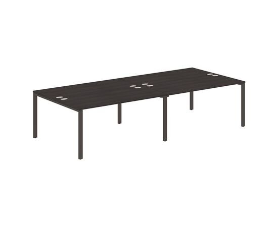 ИКСТЕН С60/XTEN S60 Стол 4-х местный 3200х1406х750 XS6WST 3214 Дуб юкон модерн/Антрацит, Основной цвет: Дуб юкон модерн/Антрацит, Ширина: 3200, Высота: 750, Глубина: 1406, Материал: ЛДСП, Вес: 116,5, Объем: 0,487, Бренд: ТАЙПИТ-МК ООО, Артикул для сайта: XS6WST 3214, изображение 2post-test