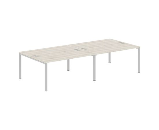 ИКСТЕН С60/XTEN S60 Стол 4-х местный 3200х1406х750 XS6WST 3214 Сосна Эдмонт/Алюминий, Основной цвет: Сосна Эдмонт/Алюминий, Ширина: 3200, Высота: 750, Глубина: 1406, Материал: ЛДСП, Вес: 116,5, Объем: 0,487, Бренд: ТАЙПИТ-МК ООО, Артикул для сайта: XS6WST 3214, изображение 2post-test