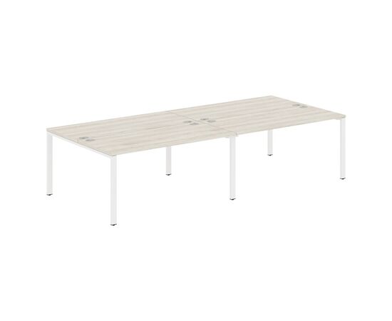 ИКСТЕН С60/XTEN S60 Стол 4-х местный 3200х1406х750 XS6WST 3214 Сосна Эдмонт/белый, Основной цвет: Сосна Эдмонт/белый, Ширина: 3200, Высота: 750, Глубина: 1406, Материал: ЛДСП, Вес: 116,5, Объем: 0,487, Бренд: ТАЙПИТ-МК ООО, Артикул для сайта: XS6WST 3214, изображение 2post-test