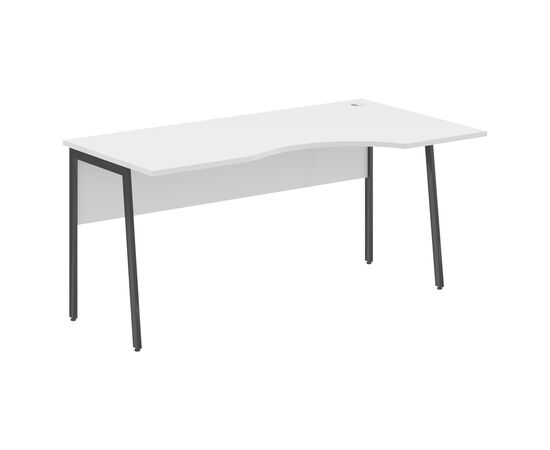 ИМАГО ПЛЮС/IMAGO PLUS Стол прямой правый 1600х900х755 СА-1P(R) белый;черный, Основной цвет: белый;черный, Ширина: 1600, Высота: 755, Глубина: 900, Материал: ЛДСП, Вес: 30,7, Объем: 0,084, Бренд: ТАЙПИТ-МК ООО, Артикул для сайта: СА-1P(R), изображение 2post-test