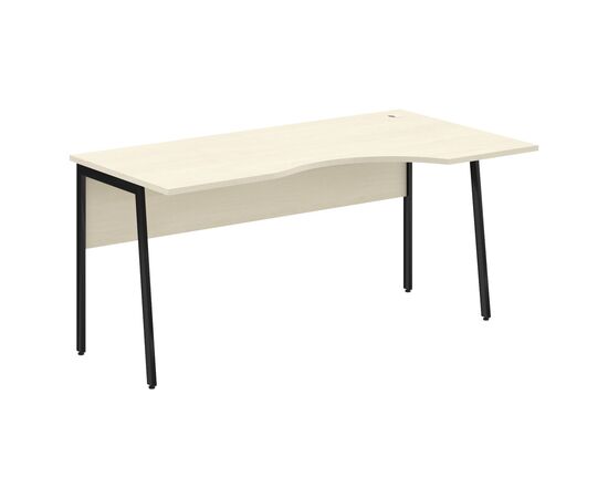 ИМАГО ПЛЮС/IMAGO PLUS Стол прямой правый 1600х900х755 СА-1P(R) Клен/Черный, Основной цвет: Клен/Черный, Ширина: 1600, Высота: 755, Глубина: 900, Материал: ЛДСП, Вес: 26,9, Объем: 0,084, Бренд: ТАЙПИТ-МК ООО, Артикул для сайта: СА-1P(R), изображение 2post-test