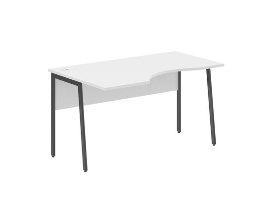 ИМАГО ПЛЮС/IMAGO PLUS Стол прямой левый 1400х900х755 СА-2P(L) белый;черный, Основной цвет: белый;черный, Ширина: 1400, Высота: 755, Глубина: 900, Материал: ЛДСП, Вес: 27,6, Объем: 0,093, Бренд: ТАЙПИТ-МК ООО, Артикул для сайта: СА-2P(L), изображение 2post-test