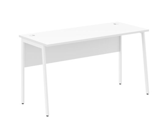 ИМАГО ПЛЮС/IMAGO PLUS Стол прямой 1400х608х755 СП-3.1P Белый/Белый, Основной цвет: Белый/Белый, Ширина: 1400, Высота: 755, Глубина: 608, Материал: ЛДСП, Вес: 26,5, Объем: 0,062, Бренд: ТАЙПИТ-МК ООО, Артикул для сайта: СП-3.1P, изображение 2post-test