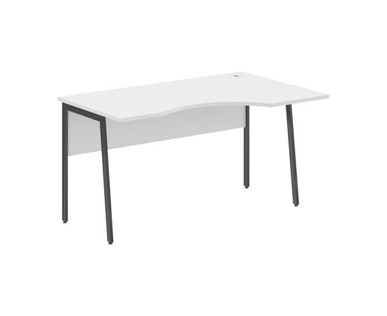 ИМАГО ПЛЮС/IMAGO PLUS Стол прямой правый 1400х900х755 СА-2P(R) белый;черный, Основной цвет: белый;черный, Ширина: 1400, Высота: 755, Глубина: 900, Материал: ЛДСП, Вес: 27,6, Объем: 0,093, Бренд: ТАЙПИТ-МК ООО, Артикул для сайта: СА-2P(R), изображение 2post-test