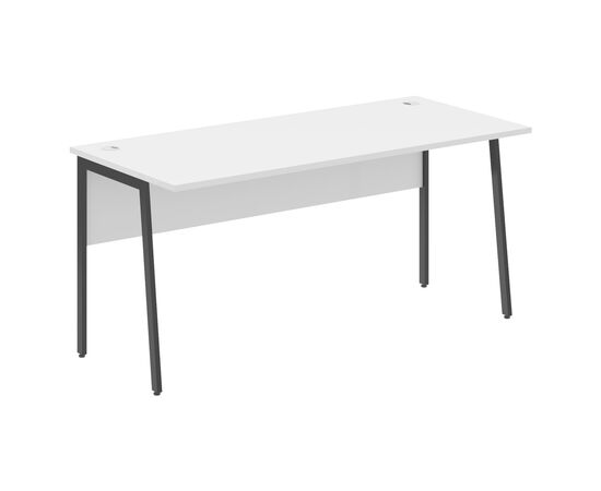 ИМАГО ПЛЮС/IMAGO PLUS Стол прямой 1600х720х755 СП-4P белый;черный, Основной цвет: белый;черный, Ширина: 1600, Высота: 755, Глубина: 720, Материал: ЛДСП, Вес: 28,9, Объем: 0,078, Бренд: ТАЙПИТ-МК ООО, Артикул для сайта: СП-4P, изображение 2post-test