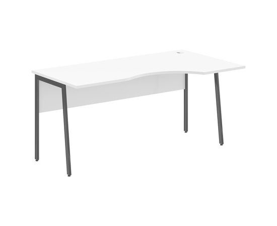 ИМАГО ПЛЮС/IMAGO PLUS Стол прямой правый 1600х900х755 СА-1P(R) Белый /Антрацит, Основной цвет: Белый /Антрацит, Ширина: 1600, Высота: 755, Глубина: 900, Материал: ЛДСП, Вес: 30,7, Объем: 0,084, Бренд: ТАЙПИТ-МК ООО, Артикул для сайта: СА-1P(R), изображение 2post-test