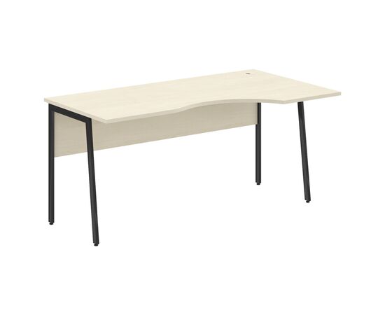 ИМАГО ПЛЮС/IMAGO PLUS Стол прямой правый 1600х900х755 СА-1P(R) Клен/Антрацит, Основной цвет: Клен/Антрацит, Ширина: 1600, Высота: 755, Глубина: 900, Материал: ЛДСП, Вес: 26,9, Объем: 0,084, Бренд: ТАЙПИТ-МК ООО, Артикул для сайта: СА-1P(R), изображение 2post-test