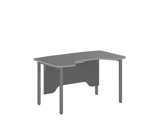 СКИЛЛЛ/SKILLL Стол компьютерный игровой 1360х850х747 SSTG 1385 антрацит/металлик, Основной цвет: антрацит/металлик, Ширина: 1360, Высота: 747, Глубина: 850, Материал: ЛДСП, Вес: 29,69, Объем: 0,119, Бренд: ТАЙПИТ-МК ООО, Артикул для сайта: SSTG 1385, изображение 2post-test
