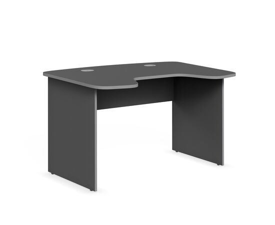 СКИЛЛЛ/SKILLL Стол компьютерный игровой с прямыми опорами 1360х850х750 STG 1385.1 антрацит/металлик, Основной цвет: антрацит/металлик, Ширина: 1360, Высота: 750, Глубина: 850, Материал: ЛДСП, Вес: 26,4, Объем: 0,1, Бренд: ТАЙПИТ-МК ООО, Артикул для сайта: STG 1385.1, изображение 2post-test