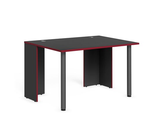 СКИЛЛЛ/SKILLL Стол компьютерный игровой с опорами металлическими 1360х850х750 SSTG 1385.1 антрацит/красный, Основной цвет: антрацит/красный, Ширина: 1360, Высота: 750, Глубина: 850, Материал: ЛДСП, Вес: 30,6, Объем: 0,2, Бренд: ТАЙПИТ-МК ООО, Артикул для сайта: SSTG 1385.1, изображение 2post-test