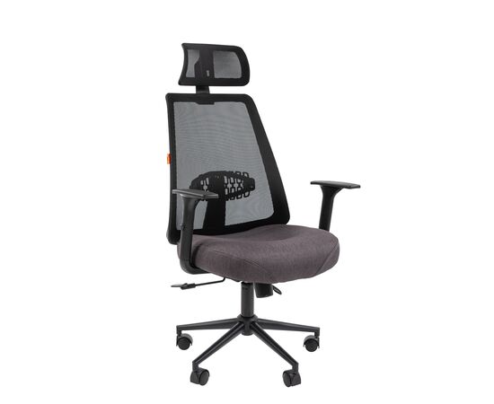 Офисное кресло ЧАИРМАН 535ПГ/CHAIRMAN 535ПГ 500х480х1190/1285 7142312 Черно-серый, Основной цвет: Черно-серый, Ширина: 500, Диаметр крестовины мм (Мягкие кресла): 600, Высота: 1190, Глубина: 480, Материал: Ткань серии SX/ Сетка, Пятилучье форма: Металлическая окрашенная, Ролики: Стандарт BIFMA 5,1 (США), диаметр штока 11 мм, покрытие – полиуретан, Высота от пола до верхней части спинки, макс: 1285, Максимальная ширина: 500, Высота от пола до верхней части сиденья, мин: 500, Максимальная высота: 1285, Материал подлокотников: пластиковые регулируемые, Вес: 14,1, Механизм: с синхронным отклонением сидения и спинки 1:3, с фиксацией кресла в любом положении. Регулировка кре, Гарантия: 2 года, Максимальная нагрузка: до 120 кг, Бренд: ТАЙПИТ-МК ООО, Высота спинки: 740, Высота от пола до верхней части спинки мин (Мягкие кресла): 1190, Высота от пола до верхней части сиденья макс (Мягкие кресла): 595, Ширина между подлокотниками мин (Мягкие кресла): 500, Ширина между подлокотниками макс (Мягкие кресла): 500, Высота от пола до верхнего края подлокотника мин (Мягкие кресла): 675, Высота от пола до верхнего края подлокотника макс (Мягкие кресла): 770, Ширина по внешнему краю подлокотников мин мм (Мягкие кресла): 650, Ширина по внешнему краю подлокотников макс (Мягкие кресла): 650, Объем: 0,173, Артикул для сайта: 7142312, изображение 2post-test