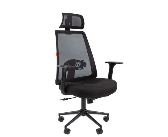 Офисное кресло ЧАИРМАН 535ПГ/CHAIRMAN 535ПГ 500х480х1190/1285 7142313 Чёрный, Основной цвет: Чёрный, Ширина: 500, Диаметр крестовины мм (Мягкие кресла): 600, Высота: 1190, Глубина: 480, Материал: Ткань серии SX/ Сетка, Пятилучье форма: Металлическая окрашенная, Ролики: Стандарт BIFMA 5,1 (США), диаметр штока 11 мм, покрытие – полиуретан, Высота от пола до верхней части спинки, макс: 1285, Максимальная ширина: 500, Высота от пола до верхней части сиденья, мин: 500, Максимальная высота: 1285, Материал подлокотников: пластиковые регулируемые, Вес: 14,1, Механизм: с синхронным отклонением сидения и спинки 1:3, с фиксацией кресла в любом положении. Регулировка кре, Гарантия: 2 года, Максимальная нагрузка: до 120 кг, Бренд: ТАЙПИТ-МК ООО, Высота спинки: 740, Высота от пола до верхней части спинки мин (Мягкие кресла): 1190, Высота от пола до верхней части сиденья макс (Мягкие кресла): 595, Ширина между подлокотниками мин (Мягкие кресла): 500, Ширина между подлокотниками макс (Мягкие кресла): 500, Высота от пола до верхнего края подлокотника мин (Мягкие кресла): 675, Высота от пола до верхнего края подлокотника макс (Мягкие кресла): 770, Ширина по внешнему краю подлокотников мин мм (Мягкие кресла): 650, Ширина по внешнему краю подлокотников макс (Мягкие кресла): 650, Объем: 0,173, Артикул для сайта: 7142313, изображение 2post-test