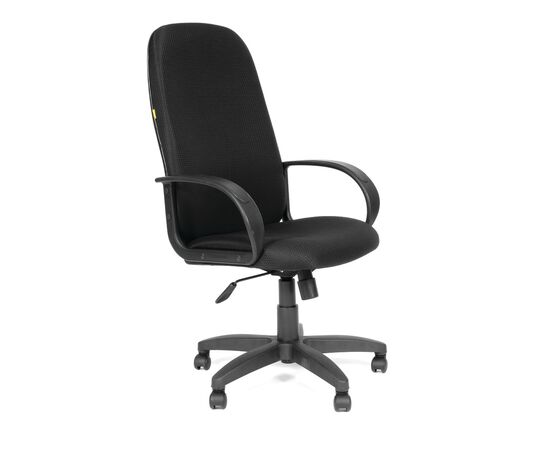 Офисное кресло ЧАИРМАН 279/CHAIRMAN 279 515х495х1165/1260 1138105 Чёрный, Основной цвет: Чёрный, Ширина: 515, Диаметр крестовины мм (Мягкие кресла): 680, Высота: 1165, Глубина: 495, Материал: Ткань JP, Пятилучье форма: пластиковая, Ролики: стандарт BIFMA 5,1 (США), диаметр штока 11 мм, покрытие – нейлон, Высота от пола до верхней части спинки, макс: 1260, Максимальная ширина: 515, Высота от пола до верхней части сиденья, мин: 485, Максимальная высота: 1260, Материал подлокотников: Пластиковые, Вес: 13,1, Механизм: с возможностью фиксации кресла в рабочем положении. Регулировка кресла по высоте, Гарантия: 2 года, Максимальная нагрузка: до 120 кг, Бренд: ТАЙПИТ-МК ООО, Высота спинки: 710, Высота от пола до верхней части спинки мин (Мягкие кресла): 1165, Высота от пола до верхней части сиденья макс (Мягкие кресла): 580, Ширина между подлокотниками мин (Мягкие кресла): 515, Ширина между подлокотниками макс (Мягкие кресла): 515, Высота от пола до верхнего края подлокотника мин (Мягкие кресла): 680, Высота от пола до верхнего края подлокотника макс (Мягкие кресла): 775, Ширина по внешнему краю подлокотников мин мм (Мягкие кресла): 650, Ширина по внешнему краю подлокотников макс (Мягкие кресла): 650, Объем: 0,156, Артикул для сайта: 1138105, изображение 2post-test