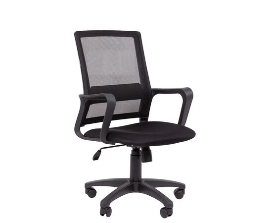 Офисное кресло ЧАИРМАН 606/CHAIRMAN 606 470х480х945/1040 7169979 Чёрный, Основной цвет: Чёрный, Ширина: 470, Диаметр крестовины мм (Мягкие кресла): 600, Высота: 945, Глубина: 480, Материал: Ткань TW/ Сетчатый акрил, Пятилучье форма: пластиковая, Ролики: стандарт BIFMA 5,1 (США), диаметр штока 11 мм, покрытие – нейлон, Высота от пола до верхней части спинки, макс: 1040, Максимальная ширина: 470, Высота от пола до верхней части сиденья, мин: 425, Максимальная высота: 1040, Материал подлокотников: Пластиковые, Вес: 8,2, Механизм: с возможностью фиксации кресла в рабочем положении. Регулировка кресла по высоте, Гарантия: 2 года, Максимальная нагрузка: до 140 кг, Бренд: ТАЙПИТ-МК ООО, Высота спинки: 550, Высота от пола до верхней части спинки мин (Мягкие кресла): 945, Высота от пола до верхней части сиденья макс (Мягкие кресла): 520, Ширина между подлокотниками мин (Мягкие кресла): 470, Ширина между подлокотниками макс (Мягкие кресла): 470, Высота от пола до верхнего края подлокотника мин (Мягкие кресла): 635, Высота от пола до верхнего края подлокотника макс (Мягкие кресла): 730, Ширина по внешнему краю подлокотников мин мм (Мягкие кресла): 575, Ширина по внешнему краю подлокотников макс (Мягкие кресла): 575, Объем: 0,087, Артикул для сайта: 7169979, изображение 2post-test