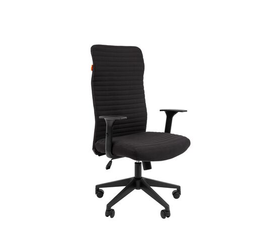 Офисное кресло ЧАИРМАН 611/CHAIRMAN 611 440х450х1100/1160 7150069 Чёрный, Основной цвет: Чёрный, Ширина: 440, Диаметр крестовины мм (Мягкие кресла): 650, Высота: 1100, Глубина: 450, Материал: Ткань полиэстер, Пятилучье форма: пластиковая, Ролики: стандарт BIFMA 5,1 (США), диаметр штока 11 мм, покрытие – нейлон, Высота от пола до верхней части спинки, макс: 1160, Максимальная ширина: 440, Высота от пола до верхней части сиденья, мин: 465, Максимальная высота: 1160, Материал подлокотников: пластиковые регулируемые, Вес: 10,3, Механизм: с возможностью фиксации кресла в рабочем положении. Регулировка кресла по высоте, Гарантия: 2 года, Максимальная нагрузка: до 120 кг, Бренд: ТАЙПИТ-МК ООО, Высота спинки: 650, Высота от пола до верхней части спинки мин (Мягкие кресла): 1100, Высота от пола до верхней части сиденья макс (Мягкие кресла): 525, Ширина между подлокотниками мин (Мягкие кресла): 440, Ширина между подлокотниками макс (Мягкие кресла): 440, Высота от пола до верхнего края подлокотника мин (Мягкие кресла): 655, Высота от пола до верхнего края подлокотника макс (Мягкие кресла): 715, Ширина по внешнему краю подлокотников мин мм (Мягкие кресла): 590, Ширина по внешнему краю подлокотников макс (Мягкие кресла): 590, Объем: 0,156, Артикул для сайта: 7150069, изображение 2post-test