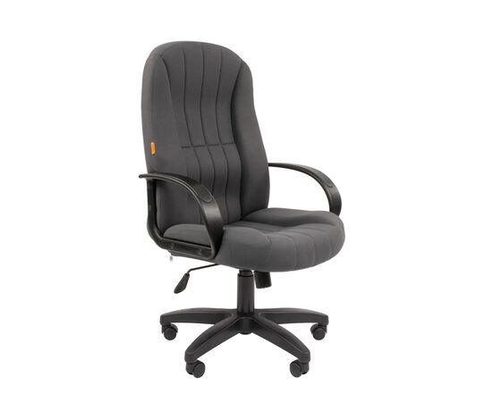 Офисное кресло ЧАИРМАН 685/CHAIRMAN 685 530х530х1150/1250 7157418 Серый, Основной цвет: Серый, Ширина: 530, Диаметр крестовины мм (Мягкие кресла): 680, Высота: 1150, Глубина: 500, Материал: Ткань серии Т, Пятилучье форма: пластиковая, Ролики: стандарт BIFMA 5,1 (США), диаметр штока 11 мм, покрытие – нейлон, Высота от пола до верхней части спинки, макс: 1250, Максимальная ширина: 530, Высота от пола до верхней части сиденья, мин: 520, Максимальная высота: 1250, Материал подлокотников: Пластиковые, Вес: 13,3, Механизм: с возможностью фиксации кресла в рабочем положении. Регулировка кресла по высоте, Гарантия: 2 года, Максимальная нагрузка: до 120 кг, Бренд: ТАЙПИТ-МК ООО, Высота спинки: 715, Высота от пола до верхней части спинки мин (Мягкие кресла): 1150, Высота от пола до верхней части сиденья макс (Мягкие кресла): 620, Ширина между подлокотниками мин (Мягкие кресла): 530, Ширина между подлокотниками макс (Мягкие кресла): 530, Высота от пола до верхнего края подлокотника мин (Мягкие кресла): 670, Высота от пола до верхнего края подлокотника макс (Мягкие кресла): 770, Ширина по внешнему краю подлокотников мин мм (Мягкие кресла): 660, Ширина по внешнему краю подлокотников макс (Мягкие кресла): 660, Объем: 0,194, Артикул для сайта: 7157418, изображение 2post-test