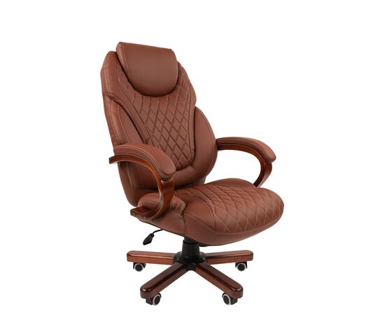 Офисное кресло ЧАИРМАН 406/CHAIRMAN 406 550х510х1185/1245 7117086 Коричневый, Основной цвет: Коричневый, Ширина: 550, Диаметр крестовины мм (Мягкие кресла): 700, Высота: 1185, Глубина: 510, Материал: Экокожа, Пятилучье форма: металлическая с деревянными накладками, Ролики: Стандарт BIFMA 5,1 (США), диаметр штока 11 мм, покрытие – полиуретан, Высота от пола до верхней части спинки, макс: 1245, Максимальная ширина: 550, Высота от пола до верхней части сиденья, мин: 470, Максимальная высота: 1245, Материал подлокотников: Деревянные с мягкими накладками, обитыми экокожей, Вес: 21,7, Механизм: с возможностью фиксации кресла в любом положении. Регулировка кресла по высоте, Гарантия: 2 года, Максимальная нагрузка: до 150 кг, Бренд: ТАЙПИТ-МК ООО, Высота спинки: 770, Высота от пола до верхней части спинки мин (Мягкие кресла): 1185, Высота от пола до верхней части сиденья макс (Мягкие кресла): 530, Ширина между подлокотниками мин (Мягкие кресла): 550, Ширина между подлокотниками макс (Мягкие кресла): 550, Высота от пола до верхнего края подлокотника мин (Мягкие кресла): 705, Высота от пола до верхнего края подлокотника макс (Мягкие кресла): 765, Ширина по внешнему краю подлокотников мин мм (Мягкие кресла): 705, Ширина по внешнему краю подлокотников макс (Мягкие кресла): 705, Объем: 0,265, Артикул для сайта: 7117086, изображение 2post-test