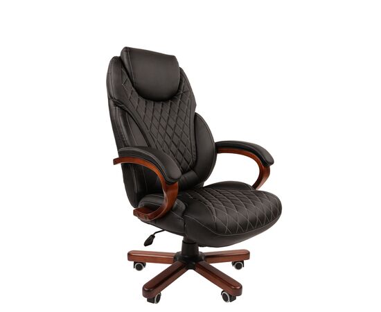 Офисное кресло ЧАИРМАН 406/CHAIRMAN 406 550х510х1185/1245 7117089 Чёрный, Основной цвет: Чёрный, Ширина: 550, Диаметр крестовины мм (Мягкие кресла): 700, Высота: 1185, Глубина: 510, Материал: Экокожа, Пятилучье форма: металлическая с деревянными накладками, Ролики: Стандарт BIFMA 5,1 (США), диаметр штока 11 мм, покрытие – полиуретан, Высота от пола до верхней части спинки, макс: 1245, Максимальная ширина: 550, Высота от пола до верхней части сиденья, мин: 470, Максимальная высота: 1245, Материал подлокотников: Деревянные с мягкими накладками, обитыми экокожей, Вес: 21,7, Механизм: с возможностью фиксации кресла в любом положении. Регулировка кресла по высоте, Гарантия: 2 года, Максимальная нагрузка: до 150 кг, Бренд: ТАЙПИТ-МК ООО, Высота спинки: 770, Высота от пола до верхней части спинки мин (Мягкие кресла): 1185, Высота от пола до верхней части сиденья макс (Мягкие кресла): 530, Ширина между подлокотниками мин (Мягкие кресла): 550, Ширина между подлокотниками макс (Мягкие кресла): 550, Высота от пола до верхнего края подлокотника мин (Мягкие кресла): 705, Высота от пола до верхнего края подлокотника макс (Мягкие кресла): 765, Ширина по внешнему краю подлокотников мин мм (Мягкие кресла): 705, Ширина по внешнему краю подлокотников макс (Мягкие кресла): 705, Объем: 0,265, Артикул для сайта: 7117089, изображение 2post-test