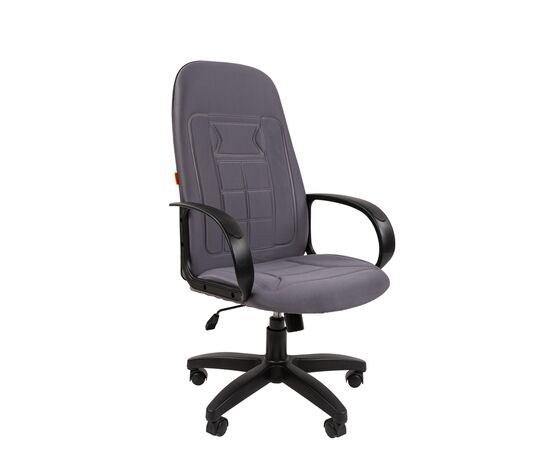 Офисное кресло ЧАИРМАН 727/CHAIRMAN 727 525х500х1145/1240 7122796 Серый, Основной цвет: Серый, Ширина: 525, Диаметр крестовины мм (Мягкие кресла): 680, Высота: 1145, Глубина: 500, Материал: Ткань полиэстер, Пятилучье форма: пластиковая, Ролики: стандарт BIFMA 5,1 (США), диаметр штока 11 мм, покрытие – нейлон, Высота от пола до верхней части спинки, макс: 1240, Максимальная ширина: 525, Высота от пола до верхней части сиденья, мин: 455, Максимальная высота: 1240, Материал подлокотников: Пластиковые, Вес: 12,9, Механизм: с возможностью фиксации кресла в рабочем положении. Регулировка кресла по высоте, Гарантия: 2 года, Максимальная нагрузка: до 120 кг, Бренд: ТАЙПИТ-МК ООО, Высота спинки: 720, Высота от пола до верхней части спинки мин (Мягкие кресла): 1145, Высота от пола до верхней части сиденья макс (Мягкие кресла): 550, Ширина между подлокотниками мин (Мягкие кресла): 525, Ширина между подлокотниками макс (Мягкие кресла): 525, Высота от пола до верхнего края подлокотника мин (Мягкие кресла): 665, Высота от пола до верхнего края подлокотника макс (Мягкие кресла): 760, Ширина по внешнему краю подлокотников мин мм (Мягкие кресла): 660, Ширина по внешнему краю подлокотников макс (Мягкие кресла): 660, Объем: 0,156, Артикул для сайта: 7122796, изображение 2post-test
