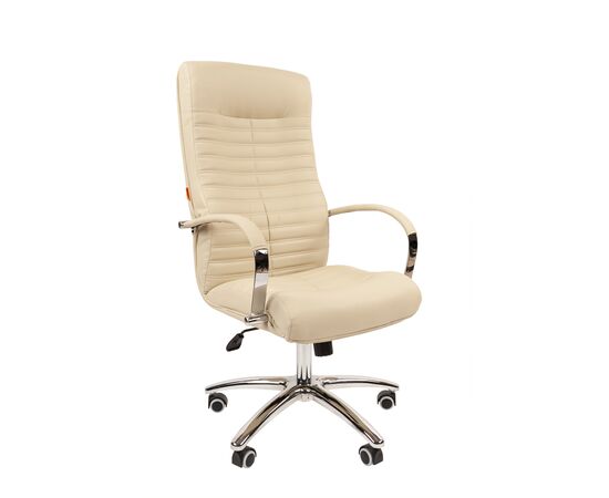 Офисное кресло ЧАИРМАН 480/CHAIRMAN 480 505х480х1130/1225 7117600 Бежевый, Основной цвет: Бежевый, Ширина: 505, Диаметр крестовины мм (Мягкие кресла): 700, Высота: 1130, Глубина: 480, Материал: Экокожа, Пятилучье форма: металлическая хромированная, Ролики: Стандарт BIFMA 5,1 (США), диаметр штока 11 мм, покрытие – полиуретан, Высота от пола до верхней части спинки, макс: 1225, Максимальная ширина: 505, Высота от пола до верхней части сиденья, мин: 490, Максимальная высота: 1225, Материал подлокотников: металлические хромированные с мягкими накладками из экокожи, Вес: 18,5, Механизм: с возможностью фиксации кресла в любом положении. Регулировка кресла по высоте, Гарантия: 2 года, Максимальная нагрузка: до 150 кг, Бренд: ТАЙПИТ-МК ООО, Высота спинки: 700, Высота от пола до верхней части спинки мин (Мягкие кресла): 1130, Высота от пола до верхней части сиденья макс (Мягкие кресла): 585, Ширина между подлокотниками мин (Мягкие кресла): 505, Ширина между подлокотниками макс (Мягкие кресла): 505, Высота от пола до верхнего края подлокотника мин (Мягкие кресла): 705, Высота от пола до верхнего края подлокотника макс (Мягкие кресла): 800, Ширина по внешнему краю подлокотников мин мм (Мягкие кресла): 600, Ширина по внешнему краю подлокотников макс (Мягкие кресла): 600, Объем: 0,276, Артикул для сайта: 7117600, изображение 2post-test