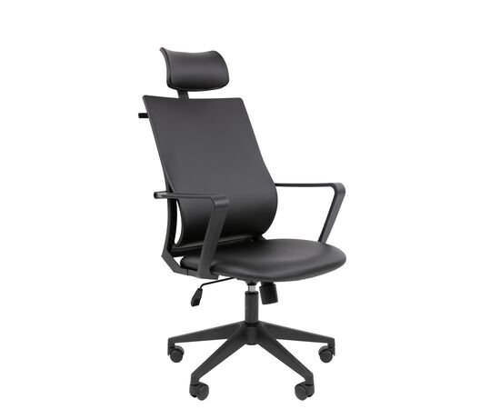Офисное кресло ЧАИРМАН 545ПГ/CHAIRMAN 545ПГ 490х490х1120/1180 7198886 Чёрный, Основной цвет: Чёрный, Ширина: 490, Диаметр крестовины мм (Мягкие кресла): 650, Высота: 1120, Глубина: 490, Материал: Экокожа, Пятилучье форма: пластиковая, Ролики: стандарт BIFMA 5,1 (США), диаметр штока 11 мм, покрытие – нейлон, Высота от пола до верхней части спинки, макс: 1180, Максимальная ширина: 490, Высота от пола до верхней части сиденья, мин: 445, Максимальная высота: 1180, Материал подлокотников: Пластиковые, Вес: 9,8, Механизм: с возможностью фиксации кресла в рабочем положении. Регулировка кресла по высоте, Гарантия: 2 года, Максимальная нагрузка: до 120 кг, Бренд: ТАЙПИТ-МК ООО, Высота спинки: 685, Высота от пола до верхней части спинки мин (Мягкие кресла): 1120, Высота от пола до верхней части сиденья макс (Мягкие кресла): 505, Ширина между подлокотниками мин (Мягкие кресла): 490, Ширина между подлокотниками макс (Мягкие кресла): 490, Высота от пола до верхнего края подлокотника мин (Мягкие кресла): 665, Высота от пола до верхнего края подлокотника макс (Мягкие кресла): 725, Ширина по внешнему краю подлокотников мин мм (Мягкие кресла): 600, Ширина по внешнему краю подлокотников макс (Мягкие кресла): 600, Объем: 0,173, Артикул для сайта: 7198886, изображение 2post-test
