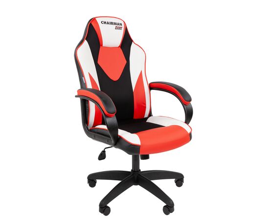Кресло ЧАИРМАН ДРАЙВ 17/CHAIRMAN ДРАЙВ 17 500х490х1125/1220 7213490 черно-бело-красный, Основной цвет: черно-бело-красный, Ширина: 500, Диаметр крестовины мм (Мягкие кресла): 700, Высота: 1125, Глубина: 490, Материал: экокожа/ ткань серии TW, Пятилучье форма: пластиковая, Ролики: Стандарт BIFMA 5,1 (США), диаметр штока 11 мм, покрытие – полиуретан, Высота от пола до верхней части спинки, макс: 1220, Максимальная ширина: 500, Высота от пола до верхней части сиденья, мин: 455, Максимальная высота: 1220, Материал подлокотников: Пластиковые с мягкими накладками, обитыми экокожей, Вес: 13,5, Механизм: с возможностью фиксации кресла в любом положении. Регулировка кресла по высоте, Гарантия: 2 года, Максимальная нагрузка: до 120 кг, Бренд: ТАЙПИТ-МК ООО, Высота спинки: 700, Высота от пола до верхней части спинки мин (Мягкие кресла): 1125, Высота от пола до верхней части сиденья макс (Мягкие кресла): 550, Ширина между подлокотниками мин (Мягкие кресла): 500, Ширина между подлокотниками макс (Мягкие кресла): 500, Высота от пола до верхнего края подлокотника мин (Мягкие кресла): 675, Высота от пола до верхнего края подлокотника макс (Мягкие кресла): 770, Ширина по внешнему краю подлокотников мин мм (Мягкие кресла): 645, Ширина по внешнему краю подлокотников макс (Мягкие кресла): 645, Объем: 0,173, Артикул для сайта: 7213490, изображение 2post-test