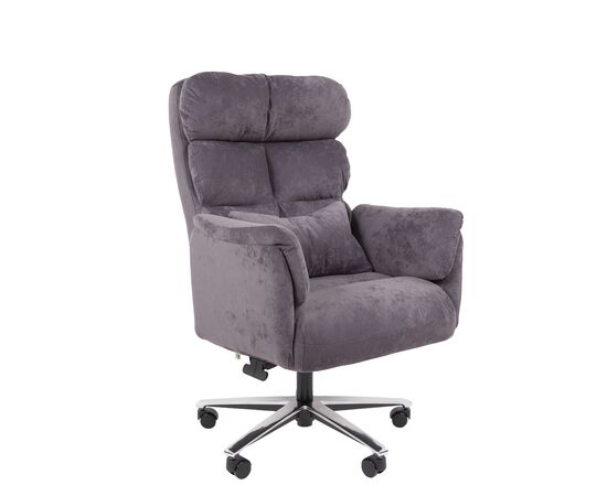 Кресло ЧАИРМАН ДОМ 433/CHAIRMAN ДОМ 433 410х480х1020/1080 7210896 Серый, Основной цвет: Серый, Ширина: 410, Диаметр крестовины мм (Мягкие кресла): 700, Высота: 1020, Глубина: 480, Материал: Ткань велюр, Пятилучье форма: алюминиевая полированная/окрашенная, Ролики: Стандарт BIFMA 5,1 (США), диаметр штока 11 мм, покрытие – полиуретан, Высота от пола до верхней части спинки, макс: 1080, Максимальная ширина: 410, Высота от пола до верхней части сиденья, мин: 450, Максимальная высота: 1080, Материал подлокотников: Деревянные с мягким наполнением обитые тканью, Вес: 20,1, Механизм: С синхронным отклонением сидения и спинки 1:3, с фиксацией кресла в нескольких положениях. Регулиров, Гарантия: 2 года, Максимальная нагрузка: до 120 кг, Бренд: ТАЙПИТ-МК ООО, Высота спинки: 590, Высота от пола до верхней части спинки мин (Мягкие кресла): 1020, Высота от пола до верхней части сиденья макс (Мягкие кресла): 510, Ширина между подлокотниками мин (Мягкие кресла): 410, Ширина между подлокотниками макс (Мягкие кресла): 410, Высота от пола до верхнего края подлокотника мин (Мягкие кресла): 665, Высота от пола до верхнего края подлокотника макс (Мягкие кресла): 725, Ширина по внешнему краю подлокотников мин мм (Мягкие кресла): 680, Ширина по внешнему краю подлокотников макс (Мягкие кресла): 680, Объем: 0,237, Артикул для сайта: 7210896, изображение 2post-test