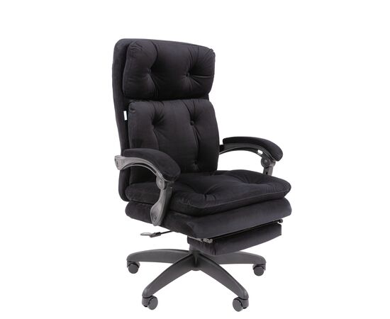 Кресло ЧАИРМАН ДОМ 442/CHAIRMAN ДОМ 442 540х480х1080/1140 7195154 Чёрный, Основной цвет: Чёрный, Ширина: 540, Диаметр крестовины мм (Мягкие кресла): 700, Высота: 1080, Глубина: 480, Материал: Ткань велюр, Пятилучье форма: пластиковая, Ролики: Стандарт BIFMA 5,1 (США), диаметр штока 11 мм, покрытие – полиуретан, Высота от пола до верхней части спинки, макс: 1140, Максимальная ширина: 540, Высота от пола до верхней части сиденья, мин: 470, Максимальная высота: 1140, Материал подлокотников: Пластиковые, трансформируемые, с мягкими накладками, обитыми тканью, Вес: 16,7, Механизм: с синхронным отклонением сидения и спинки 1:3, с фиксацией кресла в любом положении. Регулировка кре, Гарантия: 2 года, Максимальная нагрузка: до 150 кг, Бренд: ТАЙПИТ-МК ООО, Высота спинки: 630, Высота от пола до верхней части спинки мин (Мягкие кресла): 1080, Высота от пола до верхней части сиденья макс (Мягкие кресла): 530, Ширина между подлокотниками мин (Мягкие кресла): 540, Ширина между подлокотниками макс (Мягкие кресла): 540, Высота от пола до верхнего края подлокотника мин (Мягкие кресла): 640, Высота от пола до верхнего края подлокотника макс (Мягкие кресла): 700, Ширина по внешнему краю подлокотников мин мм (Мягкие кресла): 730, Ширина по внешнему краю подлокотников макс (Мягкие кресла): 730, Объем: 0,265, Артикул для сайта: 7195154, изображение 2post-test
