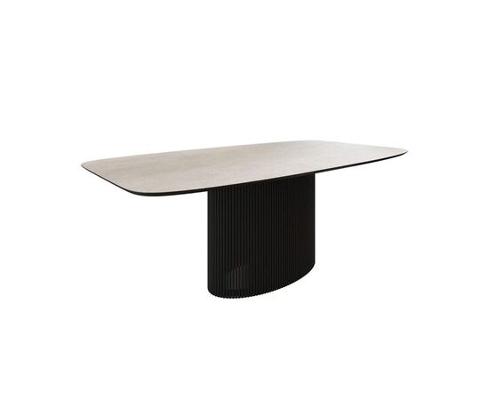 Стол Нолан 180 обеденный опора овал 180x90x76 21639 Белый, Основной цвет: Белый, Ширина: 180, Высота: 76, Глубина: 90, Материал: Керамика, Максимальная ширина: 180, Максимальная глубина: 90, Максимальная высота: 76, Цвет опоры: Черный, Страна производитель: Россия, Объем: 1,231, Бренд: ЛЮКССОФА ООО, Артикул для сайта: 21639, изображение 2post-test