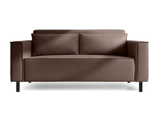 Диван-кровать Клаб прямой 173x92x81 0000005670300000052852000003544 велюр Фрост шоколад, Основной цвет: велюр Фрост шоколад, Максимальная нагрузка: 180, Ширина: 173, Высота: 81, Глубина: 92, Материал: Велюр, Максимальная ширина: 173, Максимальная глубина: 92, Максимальная высота: 81, Цвет опоры: Черный, Механизм: Аккордеон, Гарантия: 18 месяцев, Страна производитель: Россия, Объем: 1,289, Бренд: TOP CONCEPT, Артикул для сайта: 0000005670300000052852000003544, изображение 3post-test