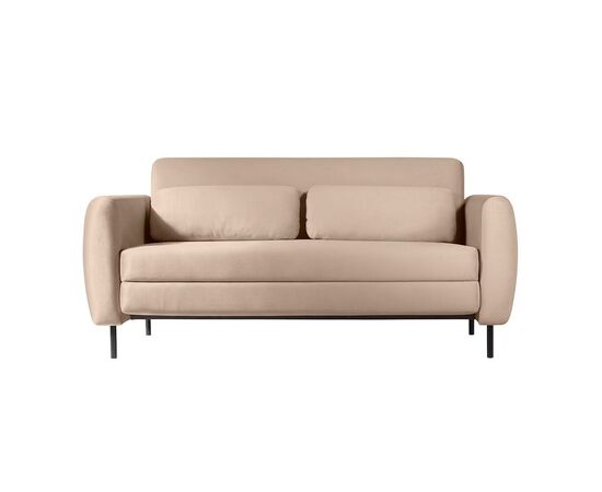 Диван-кровать Сиена прямой с подлокотниками 169x87x80 0000005236500000052851000001719 велюр Фрост бежевый, Основной цвет: велюр Фрост бежевый, Максимальная нагрузка: 180, Ширина: 169, Высота: 80, Глубина: 87, Материал: Велюр, Максимальная ширина: 169, Максимальная глубина: 87, Максимальная высота: 80, Вес: 61, Цвет опоры: Черный, Механизм: Аккордеон, Страна производитель: Россия, Объем: 1,176, Бренд: TOP CONCEPT, Артикул для сайта: 0000005236500000052851000001719, изображение 3post-test