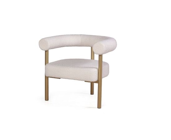 Кресло Бигги 77x69x71 77x69x71 23466 букле Turin ivory / опоры золото, Основной цвет: букле Turin ivory / опоры золото, Максимальная нагрузка: 150 кг, Ширина: 77, Высота: 71, Глубина: 69, Материал: Ткань, Максимальная ширина: 77, Максимальная глубина: 69, Максимальная высота: 71, Вес: 11,5, Цвет опоры: Золото, Механизм: Без механизма, Страна производитель: Россия, Объем: 0,377, Бренд: ЛЮКССОФА ООО, Артикул для сайта: 23466, изображение 3post-test