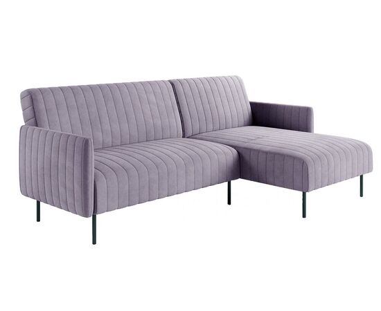 Диван-кровать Баккара с шезлонгом с подлокотниками 222x148x84 21607 бархат серый 27, Основной цвет: бархат серый 27, Ширина: 222, Высота: 84, Глубина: 148, Максимальная ширина: 222, Максимальная глубина: 148, Максимальная высота: 84, Цвет опоры: Черный, Механизм: Клик-клак, Страна производитель: Россия, Объем: 2,76, Бренд: ЛЮКССОФА ООО, Артикул для сайта: 21607, изображение 3post-test