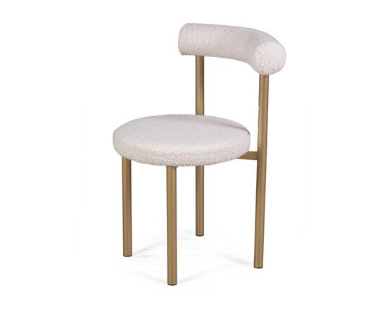 Стул Бигги 55x54x80 23477 букле Turin ivory / опоры золото, Основной цвет: букле Turin ivory / опоры золото, Максимальная нагрузка: 150 кг, Ширина: 55, Высота: 80, Глубина: 54, Материал: Ткань, Максимальная ширина: 55, Максимальная глубина: 54, Максимальная высота: 80, Вес: 6,6, Цвет опоры: Золото, Механизм: Без механизма, Страна производитель: Россия, Объем: 0,238, Бренд: ЛЮКССОФА ООО, Артикул для сайта: 23477, изображение 2post-test
