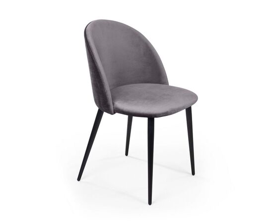 Стул Томас 51x55x78 74939 бархат серый 27, Основной цвет: бархат серый 27, Ширина: 51, Высота: 78, Глубина: 55, Материал: Бархат, Максимальная ширина: 51, Максимальная глубина: 55, Максимальная высота: 78, Вес: 6,6, Цвет опоры: Черный матовый, Механизм: Без механизма, Гарантия: 18 месяцев, Страна производитель: Россия, Объем: 0,219, Бренд: ЛЮКССОФА ООО, Артикул для сайта: 74939, изображение 4post-test