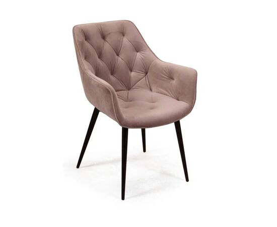 Стул Арчи 60x66x82 80222 Бежевый, Основной цвет: Бежевый, Ширина: 60, Высота: 82, Глубина: 66, Материал: Бархат, Максимальная ширина: 60, Максимальная глубина: 66, Максимальная высота: 82, Вес: 8, Цвет опоры: Черный, Механизм: Без механизма, Гарантия: 18 месяцев, Страна производитель: Россия, Объем: 0,325, Бренд: TOP CONCEPT, Артикул для сайта: 80222, изображение 3post-test