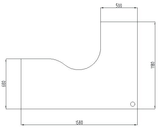 Стол эргономичный правый, столы alba НФ-00015078, Основной цвет: дуб сантана/белый, Ширина: 1580, Глубина: 680, Высота: 750, Максимальная глубина: 1180, Артикул: AL-1.6R, изображение 2post-test