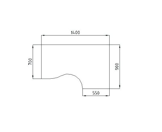 Стол эргономичный с царгой левый на металлокаркасе 1400x700x750 V-1.5.2М L Дуб Сонома, Основной цвет: Дуб Сонома, Ширина: 1400, Высота: 750, Глубина: 700, Расположение угла: Левый, Артикул: V-1.5.2М L, изображение 2post-test