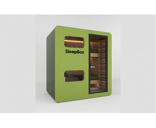 Кабина для отдыха SLEEPBOX DOUBLE, акустические кабины lwop НФ-00021130, Основной цвет: На выбор, Ширина: 2182, Глубина: 1600, Высота: 2364, Корпус: МДФ/фанера/металл, Материал задней стенки: Пластик, Обивка стен и потолка: Пластик, Отделка каркаса: Пластик/ПВХ, Регулируемые опоры: Да, Форма: Капсулаpost-test