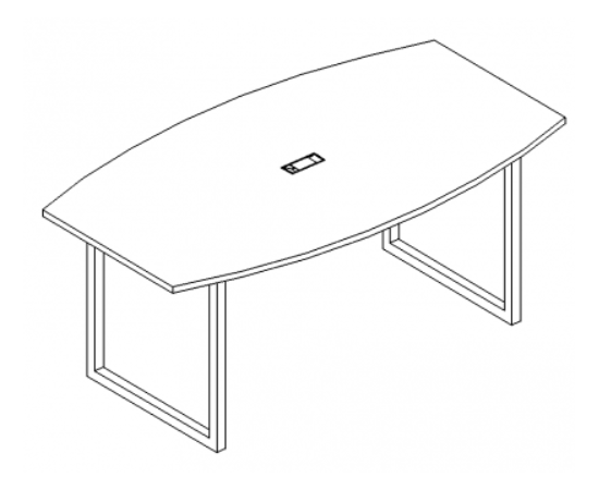 Стол для переговоров фигурный на металлокаркасе QUATTRO, офисные столы НФ-00018558, Основной цвет: Белый премиум/Антацит, Ширина: 2000, Глубина: 1000, Высота: 750, Артикул: А4 А4 113 БПpost-test