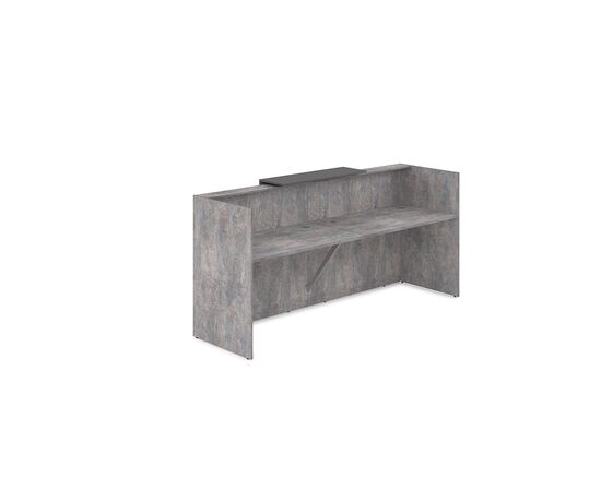 Комплект ресепшн 001 2432x768x1170 1КР.001.1 басалт/графит матт (basalt/graphit matt), Основной цвет: басалт/графит матт (basalt/graphit matt), Ширина: 2432, Высота: 1170, Глубина: 768, Подсветка: с подсветкой, Артикул: 1КР.001.1, изображение 2post-test
