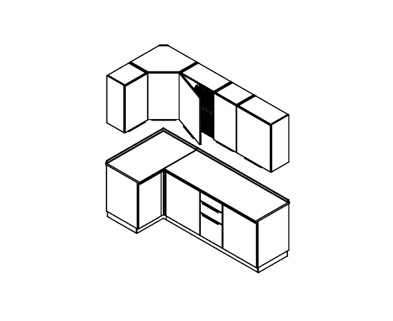 Кухня IVISA №2, модульная кухня ivisa НФ-00027112, Основной цвет: Белыйpost-test