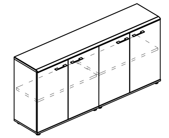 Шкаф низкий комбинированный закрытый (топ МДФ), шкафы НФ-00029620, Основной цвет: вяз либерти / вяз либерти, Ширина: 1803, Глубина: 408, Высота: 850, Объём: 0,148, Вес: 79,08post-test