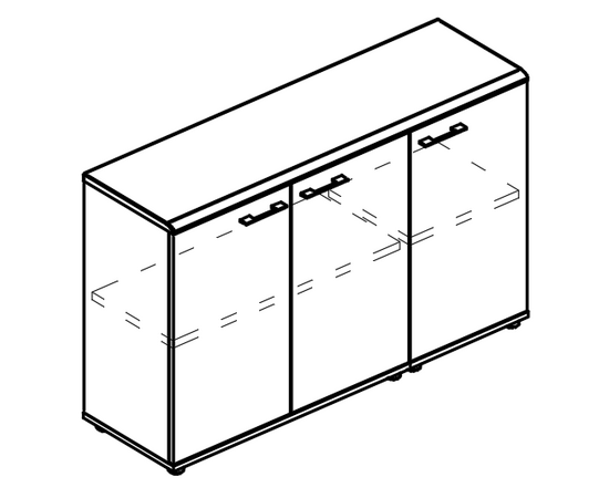 Шкаф комбинированный закрытый низкий (топ МДФ), шкафы НФ-00029624, Основной цвет: мокко премиум / мокко премиум, Ширина: 1353, Глубина: 408, Высота: 850, Объём: 0,118, Вес: 61,79post-test