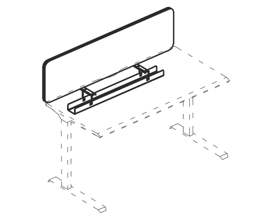 Экран тканевый для стола 120 с кабель-каналом, экраны НФ-00029546, Основной цвет: Фисташковый / металлокаркас Антрацит, Ширина: 1196, Глубина: 396, Высота: 36, Объём: 0,03, Вес: 15post-test