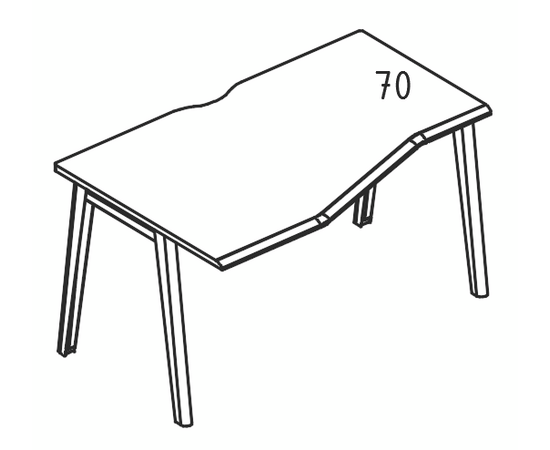 Стол Техно на металлокаркасе МТ (1 скос) левый, столы НФ-00029428, Основной цвет: мокко премиум / белый, вставка белая, Ширина: 1200, Глубина: 900, Высота: 750, Объем: 0,109, Вес: 34,84post-test