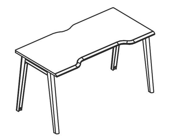 Стол эргономичный Симметрия МТ (1 скос), столы НФ-00029301, Основной цвет: мокко премиум / белый, вставка мокко, Ширина: 1400, Глубина: 700, Высота: 750, Объем: 0,096, Вес: 33,84post-test