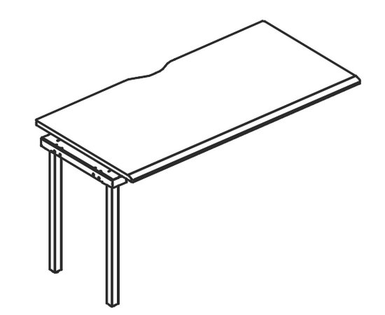 Секция стола рабочей станции на опорах МТ 1 скос, столы НФ-00029263, Основной цвет: мокко премиум / белый, вставка белая, Ширина: 1200, Глубина: 700, Высота: 750, Объем: 0,071, Вес: 25,52post-test