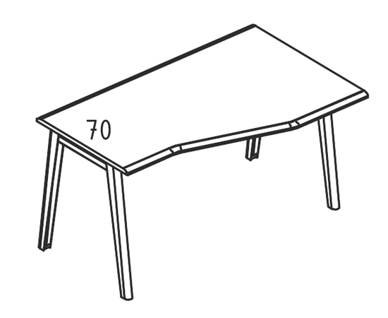 Стол Техно на каркасе МТ (2 скоса) правый, столы НФ-00029387, Основной цвет: мокко премиум / белый, вставка мокко, Ширина: 1400, Глубина: 900, Высота: 750, Объем: 0,117, Вес: 38,88post-test